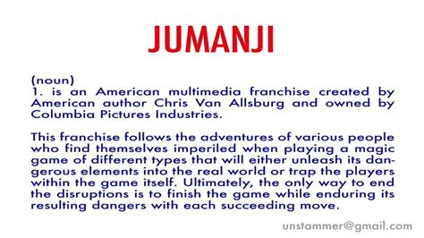 jumanji pronunciation